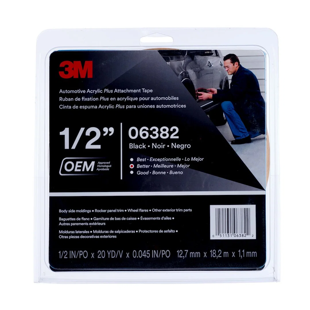 06382 – 3M Multi Purpose Tape, Double Sided Tape Roll 1/2 Inch X 60 Foot Black